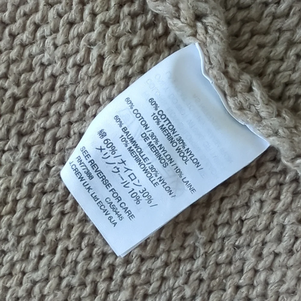 J. Crew oversized tan